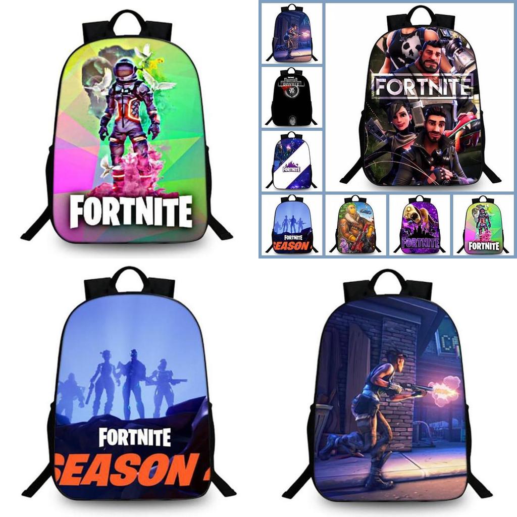 3d Fortnite Game Print Backpack Bookbag School Laptop Travel Bag Boy Girl