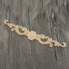 2Pcs Wooden Corner Onlay Carving Art Craft for Furniture Door Head Design Natural Wood Applique Decor Carved Onlay