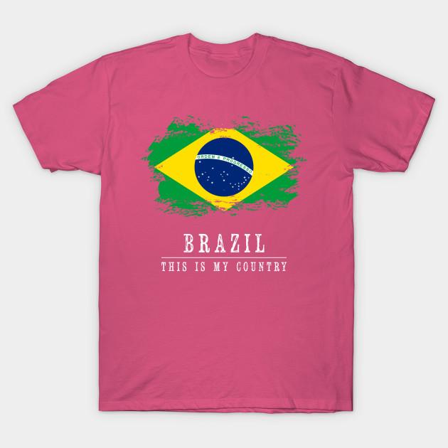 Brazil Man T Shirt Clothes Girls Ulzzang Casual Tshirt Harajuku Ulzzang Kawaii 90S T Shirt