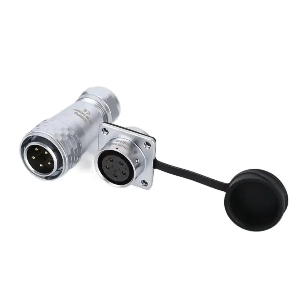 WEIPU SF20 SF2010/P SF2013/S Panel Seat IP67 Waterproof Automotive Circular Connector 2 3 4 5 6 7 8 9 12 15Pin Charger Adapter