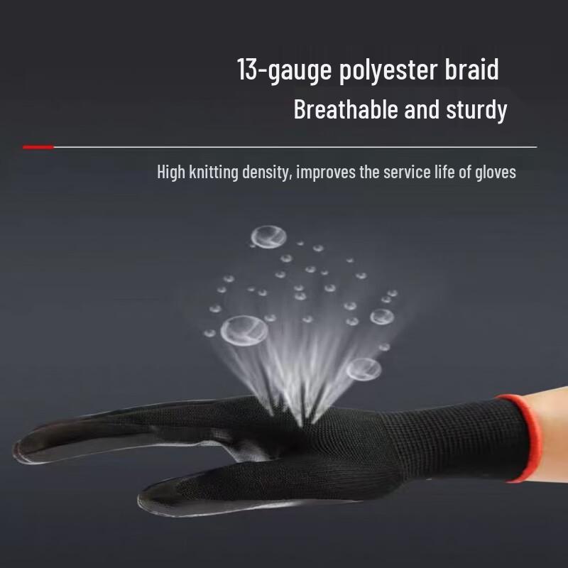 

Рабочие перчатки Lu Teng Sun Island с черным нитриловым покрытием One Size