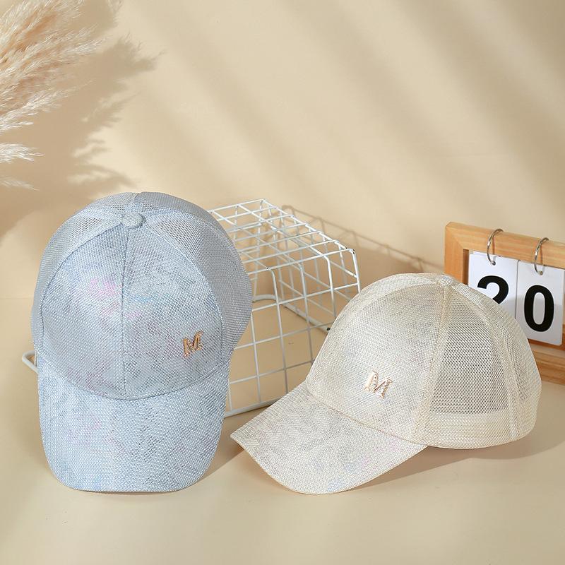 Fashion net cap women's summer versatile gradual change camouflage baseball cap fashion mesh shade cap tide