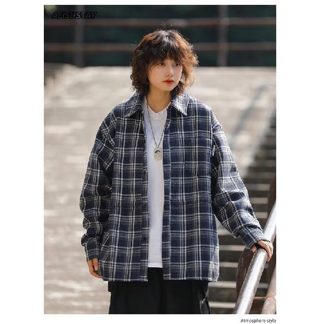 

Рубашка с длинным рукавом с буквенным принтом 2024 года в японском стиле в стиле Гонконга, свободная рубашка для мальчиков, летнее модное универсальное повседневное пальто 2XL темно-синий