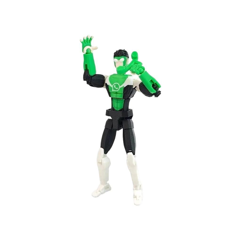 Poseable Action Figure with Articulated Joints and Removable Cape for Collectors and Display Suitable for Various Poses and Customization