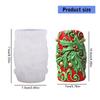 Flower Embossed Cylinder Silicone Candle Mould Food Grade Silicone For Making Candle Soap Chocolate Holiday Decoration