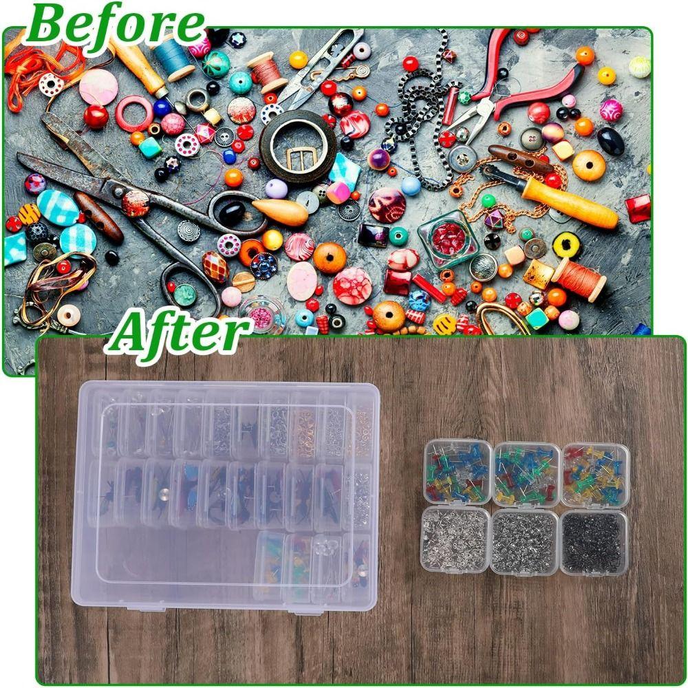 Plastic Beads Storage Box DIY Bracelet Display Organizer Jewelry Storage Case  Painting Accessories