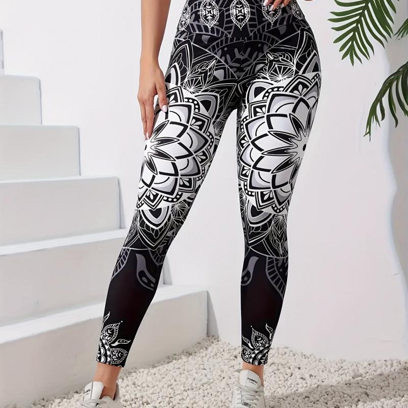 

Digital Print Leggings with Chinese Patterns Extra Large