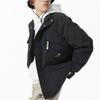 New Balance Jackets Men's Black Stand Collar Moderate Workwear AMJ21357-BK
