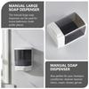 Manual Soap Dispenser Large Wall Mount Liquid Container Bubble Lotion Plastic