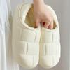 Autumn and Winter Cotton Shoes Warm and Waterproof Home Petals Female Couple Thick-soled Bag and Outer Wear Velvet Thickened Confinement Slippers