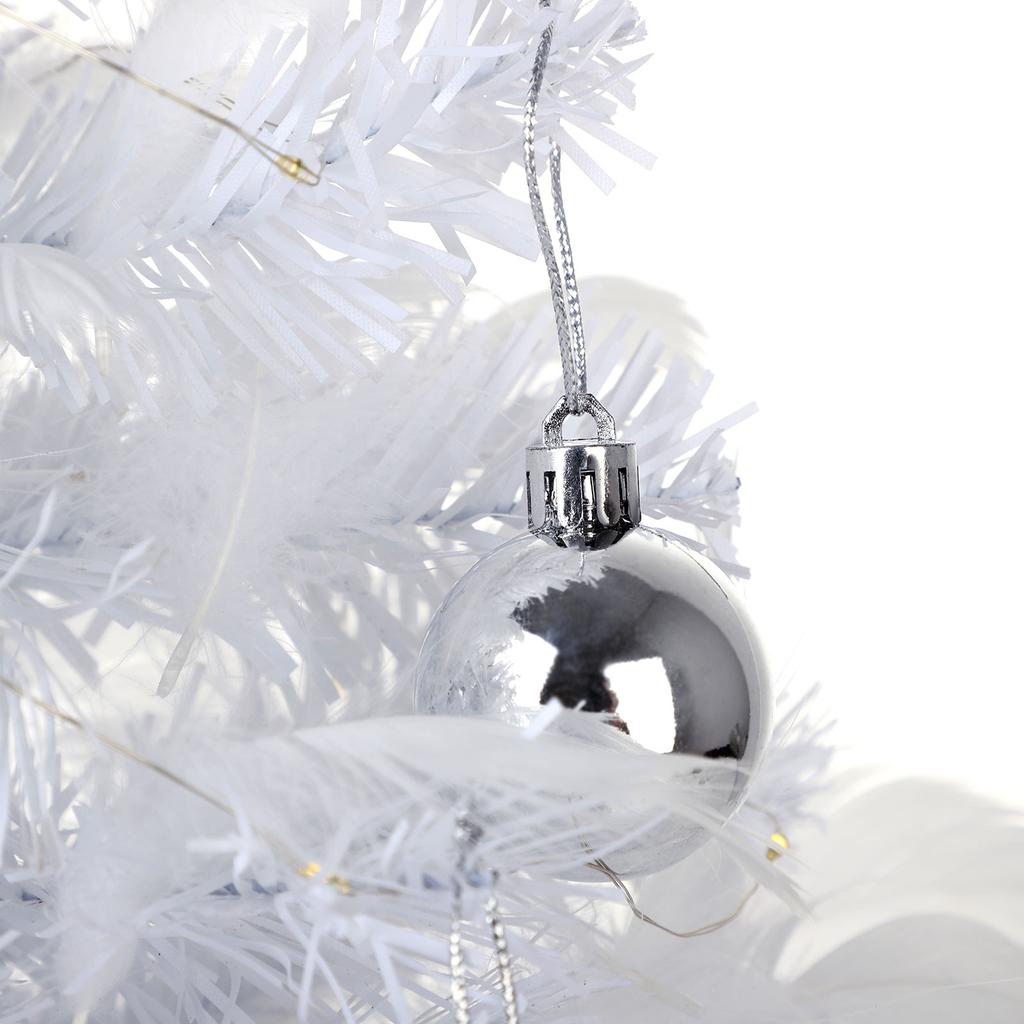 Piórkowa choinka ze sznurem lampek Sztuczna dekoracja choinkowa Symulowana na biurko