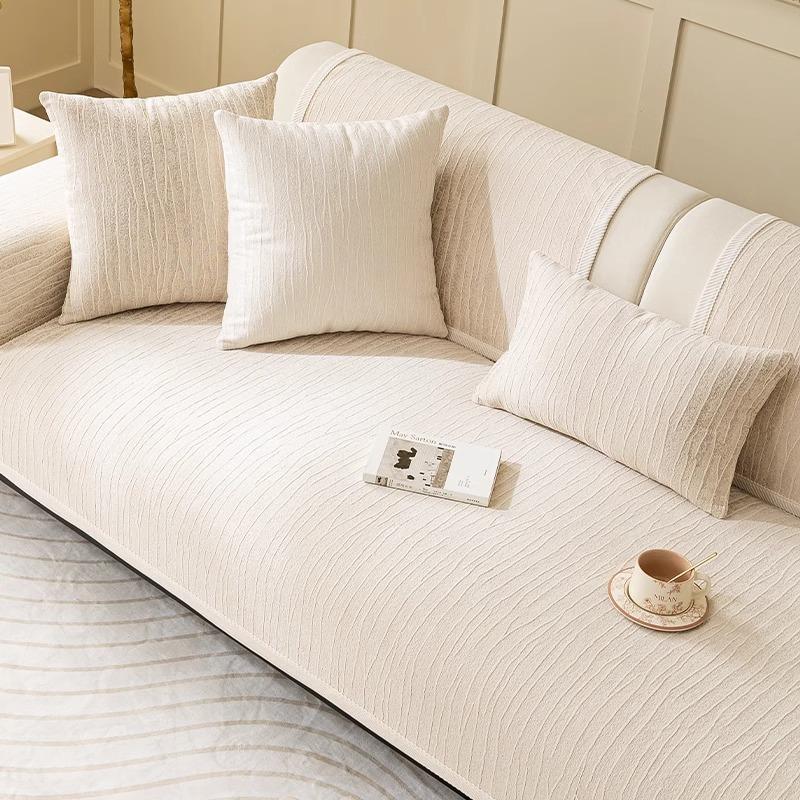 Chenier Sofa Cover  New Non-Slip Seat Cushion Cover Cloth Simple Modern High-End Solid Color Sofa Cushion