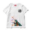 Boys, Girls and Adults Dragon Ball Goku Cartoon Short-sleeved T-shirt, Japanese Anime Fusion Children's Printed Trendy Top