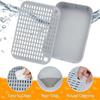 Premium Washable Litter Box Step Removable Waterproof Litter Sifter Box Easy Clean Stable Pet Cleaning Supplies Kitten