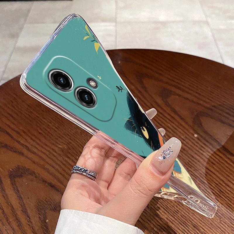 Jelly Casing For Motorola Moto G stylus 5G 2023 2024 Clear Silicone Soft TPU Back Cover Cute Cat Rabbit Heart Protective Case