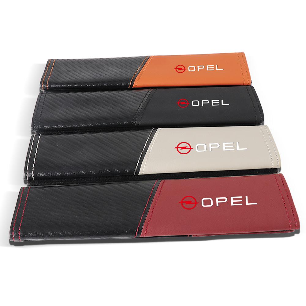 1/2pc Car Seat Belt Shoulder Cover Breathable Protection Pad For Opel OPC Astra J H G K Insignia Corsa D B E Mokka Car Valve Cap