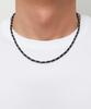 Blancier Pure Onyx Bm265N1265 Gemstone Beads Men'S Women'S Necklace