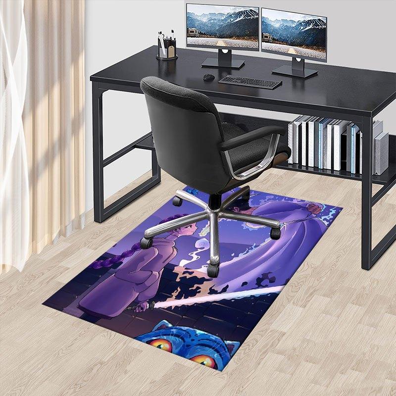 

Fantasy Purple Mage Sword Art Print Offic Chair Mat, K-pop Theme Carpet, Non-slip, Soft and Durable Leisure Rug for Interior Decoration, Pe 60cm by 90cm