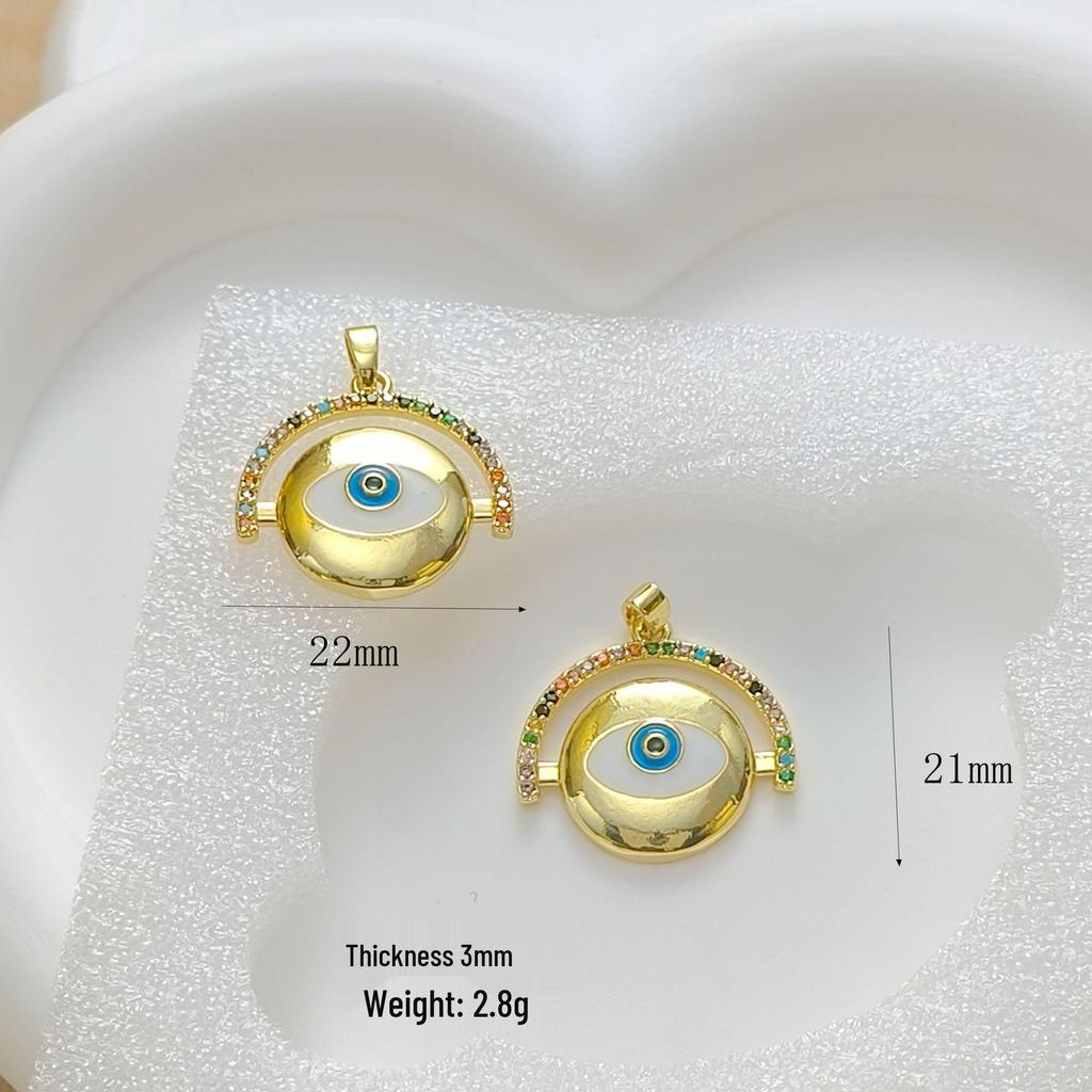 Devil Blue Eye Pendant Charm for Necklaces, Bracelets & Earrings