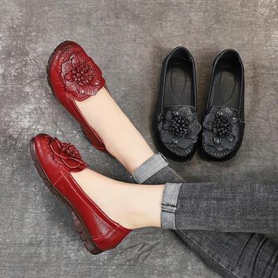 Spring 2024 Genuine Leather Soft Bottom Non-slip Women's Dancing Shoes