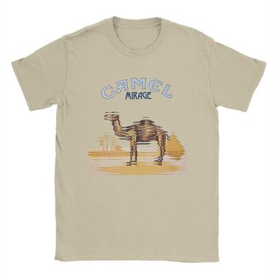 Trička s kapelou Camels pro muže Bavlna Vtipná trička Kulatý výstřih Krátký rukáv Oblečení Velké velikosti