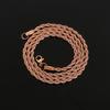 Stainless Steel Twist Rope Chains Men Women Rose Gold Color Plated Necklace Choker High Quality Jewelry Gifts 2/3/4mm Wide