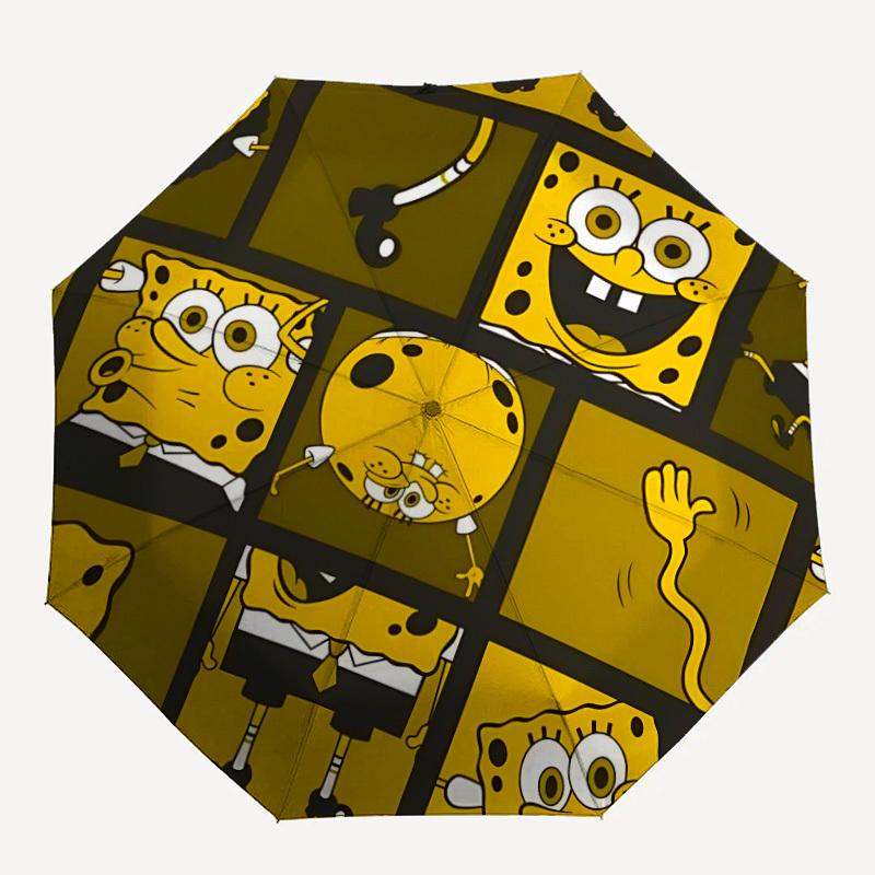 

1pc SpongeBob Squares Automatic Open/Close Umbrella Folding Umbrella, Portable Compact Travel Umbrella, Birthday/Christmas Gift for Men & Women