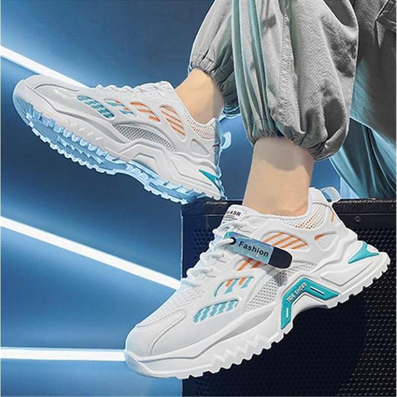 Men's Shoes Breathable All-match Mesh Sports And Leisure Running Increased Black Shoes