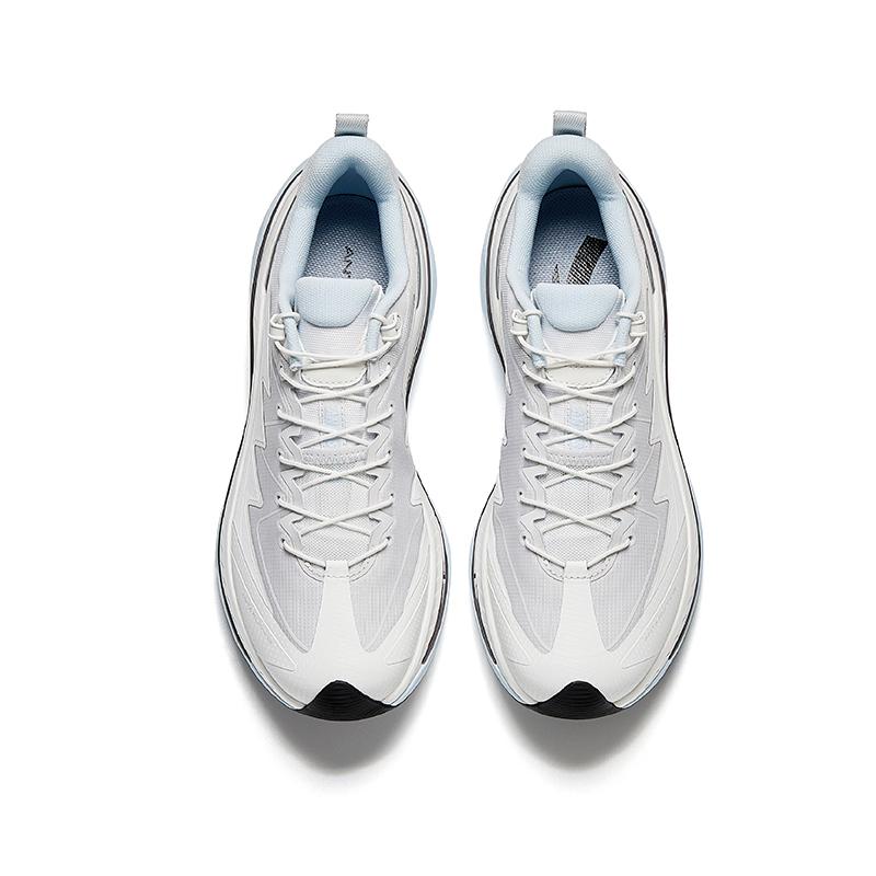 Anta Running Series Comfortable Shock Absorbing Durable Low Top Casual Running Shoes Men Sneakers White 912535598-4