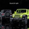 1:32 Wrangler Rubicon Model Toy Alloy Diecast Car Doors Opened Sound Light Pull Back Miniature Off-road Vehicle Kid Holiday Gift