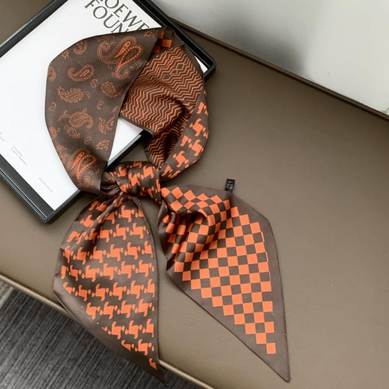 Silk Scarf, Long Strip, Versatile Shirt, Neck Protection, Scarf, Silk Scarf, Multi-purpose Headscarf, Headband, Hair Tie, Decorative Waist Belt.