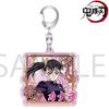 Anahtarlık Kolye Anime Demon Slayer Kimetsu No Yaiba Kamado Tanjirou Çift Taraflı HD Çanta Kolye Hayranlar İçin Hediye Cosplay Aksesuarları Takı Hediye