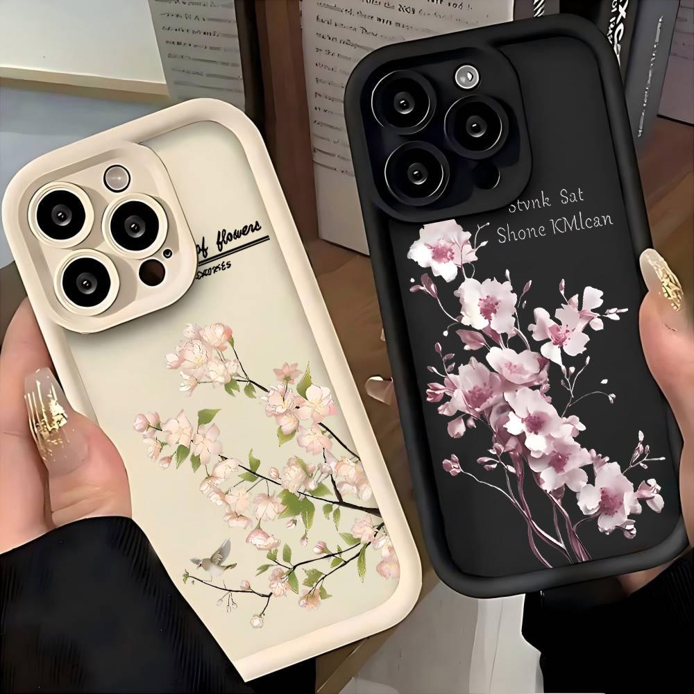 Flowers in bloom Phone Case for Samsung S26 S25 S24 S23 S22 S21 S20 F06 M16 Note 20 FE Plus Ultra 4G 5G Soft Silicone TPU Cover