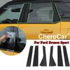 Carbon Fiber Exterior Window B Pillar Trim Sticker For Ford Bronco Sport -25