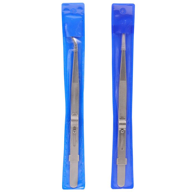 Tweezers, Stainless Steel Tweezers Adjustable Slide Lock Antistatic Tweezers Jewelry Making Tool For Electronic Component Repair