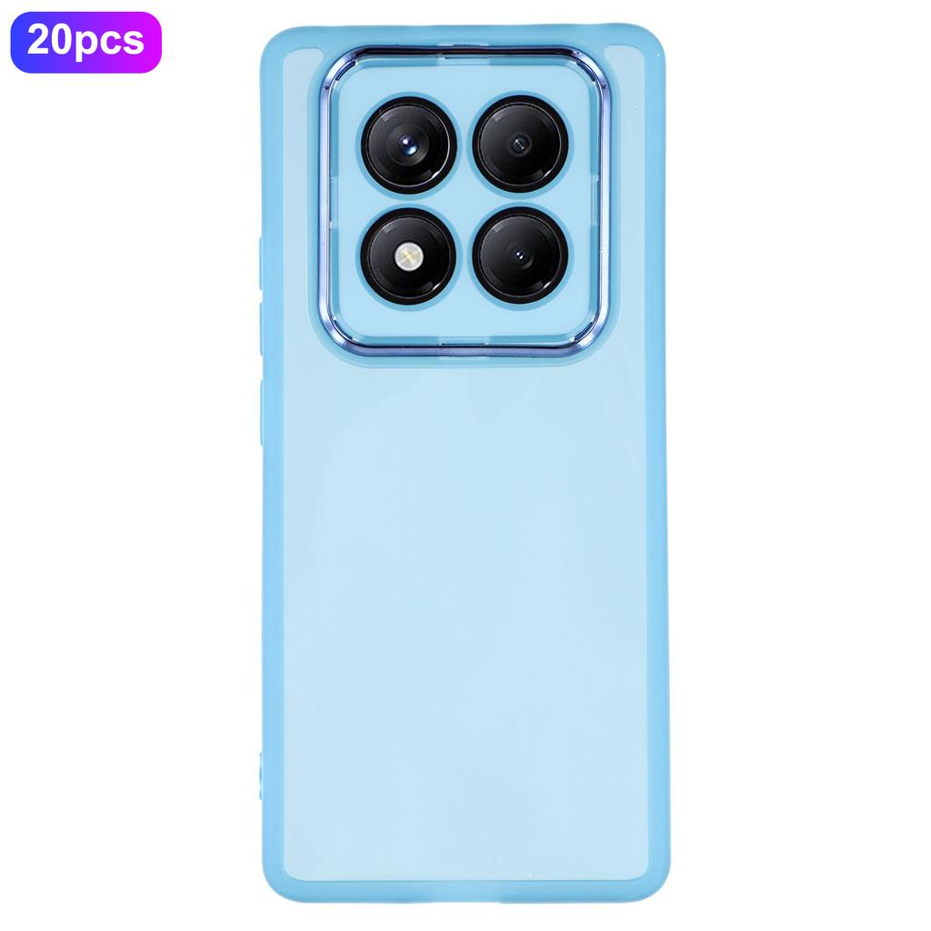 Bulk Purchasing 20Pcs For Xiaomi Redmi Note 14 Pro 5G Case Electroplated Camera Frame TPU Phone Cover Precise Cutouts