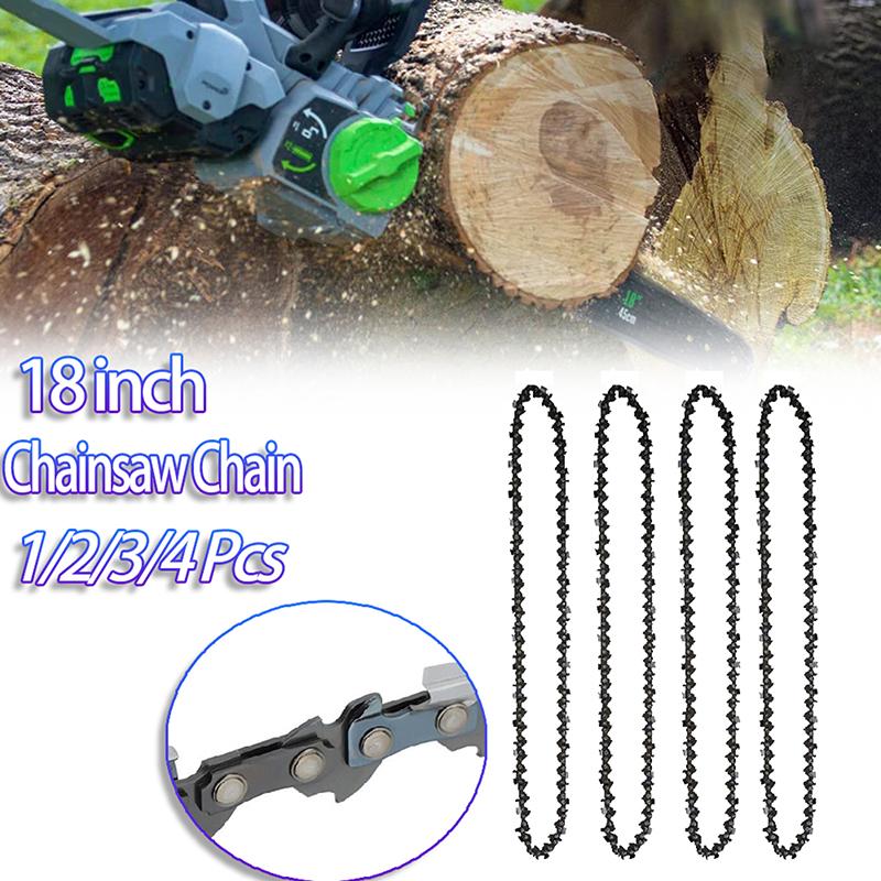 1/2/3/4 Pcs 18 Inch Chainsaw 72 Drive Link 36 Cutter 0.325" Pitch .058" Gauge Replacement Part for Electric Saw Wood Cutting Garden Tool