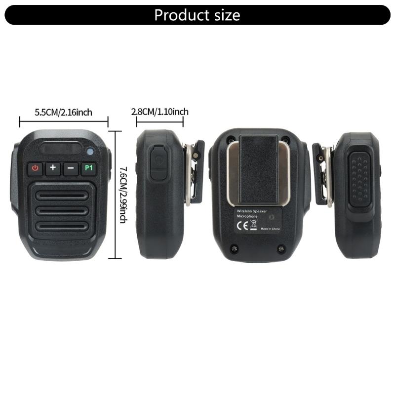 Wireless Speaker Microphone Suitable For Two Way Radios With Long Battery Lifes And Clear Sound Emergency Response Team