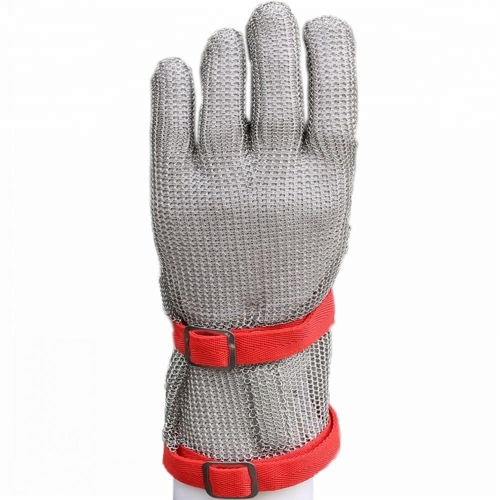 Stainless Steel Chainmail Ring Mesh Gloves