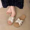 Popular Fairy Wind Cool Slippers Female Summer Wear 2025 New with Skirt Seaside Flat Beach One-word Slippers