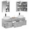 Bathroom Cabinet Set 5 Pcs Concrete Grey 50 X 14.5 X 70 Cm