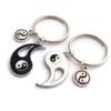 Tai Chi Yin Yang Bagua Friendship Keychain Set for Couples