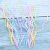 24 Curved Macaron Candles for Birthday, Creative Romantic Party Colored Spiral Candles Without Support