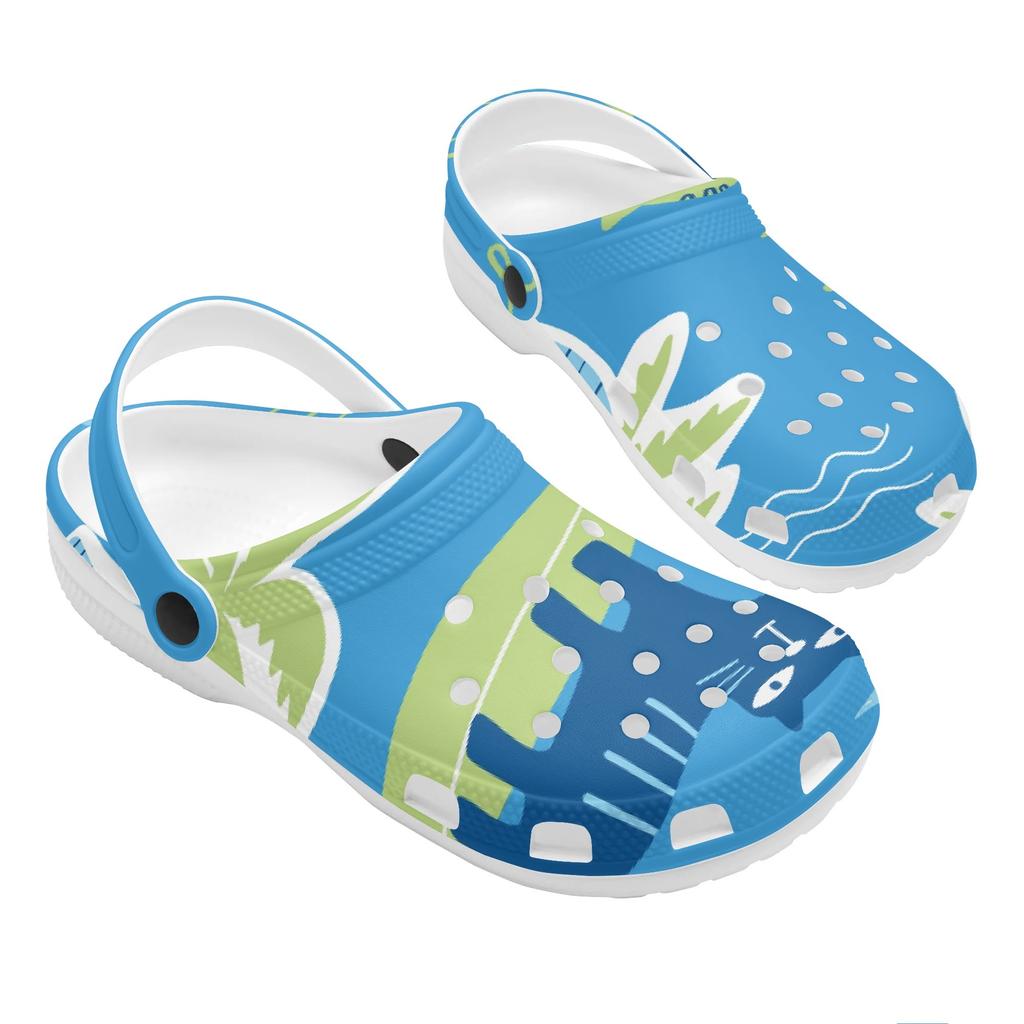Erwachsene Unisex Süße Bedruckte EVA Clogs Leichte Weiche Slip-On Freizeitschuhe Flexible Weiche Sohle Sommersandalen Einfach für den täglichen Gebrauch