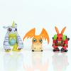 9pcs/set Digital Monster Digimon Agumon Gabumon Anime Figure Toys Cute Doll Collection Model Cake-decorated Car Ornaments