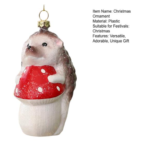 Christmas Tree Decoration Squirrel Hedgehog Christmas Ball Ornaments Xmas Holiday Decor for Home Table