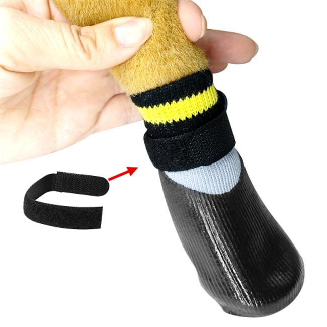 Outdoor Dog Socks Rainproof Wearresistant Nonslip Waterproof Elastic