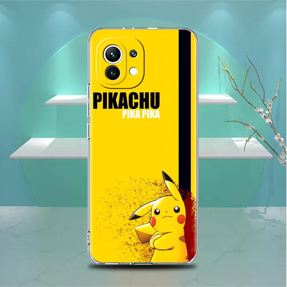 

Прозрачный чехол для Xiaomi Mi Poco X3 NFC M3 Pro F3 F1 11 Lite 12 Note 10 11T 9T Прозрачный чехол для телефона Pkemon Redmi Note 9S