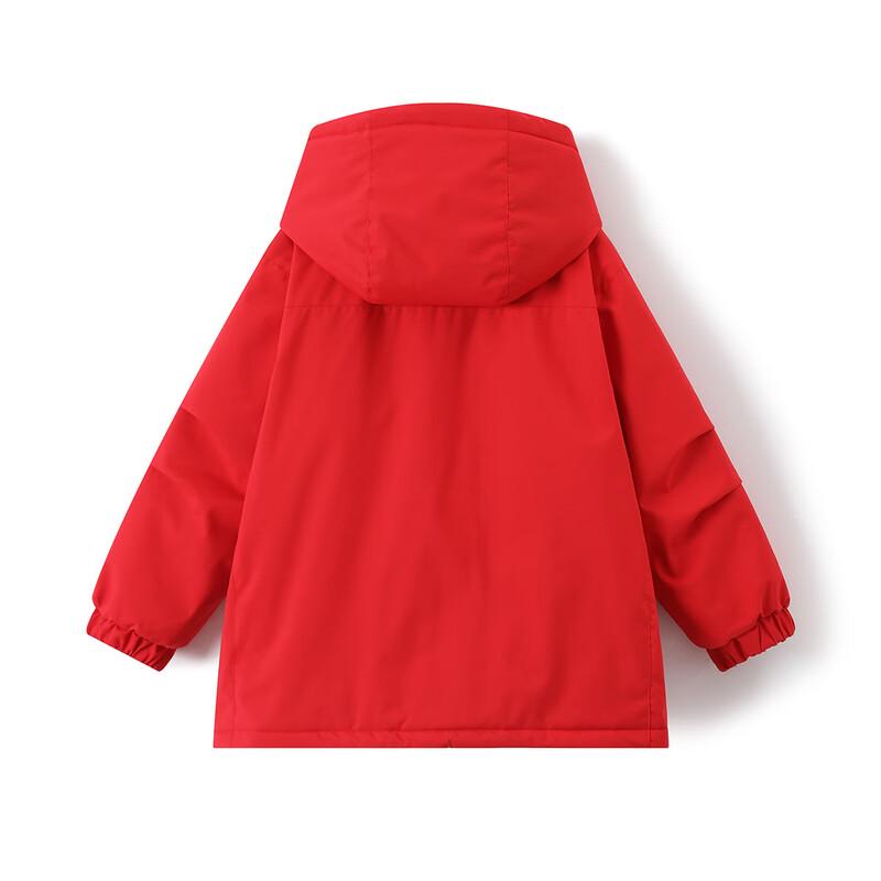 Boys' Winter Thickened Waterproof Hooded Parka