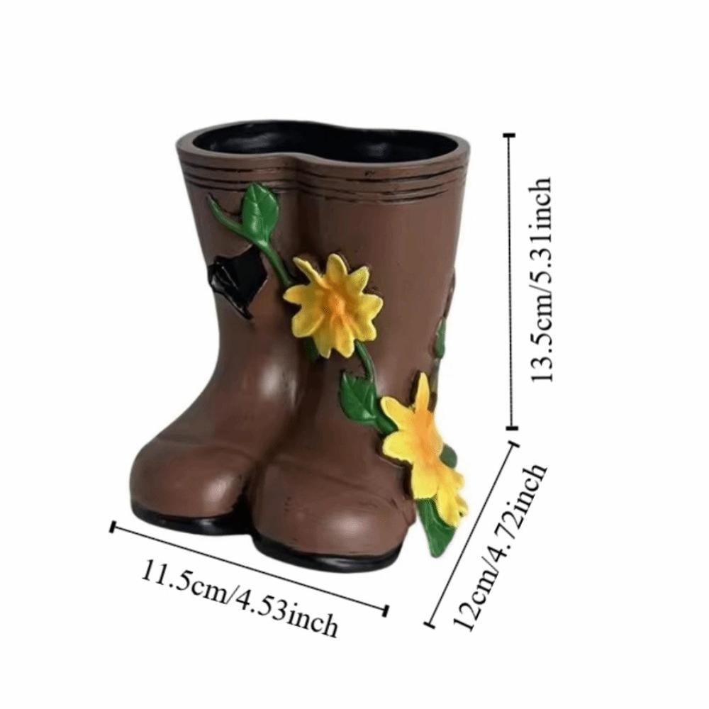Modern Potted Plants Vase Childishness Garden Decor Unique Rain Boots Flowerpot  Outdoor Decor